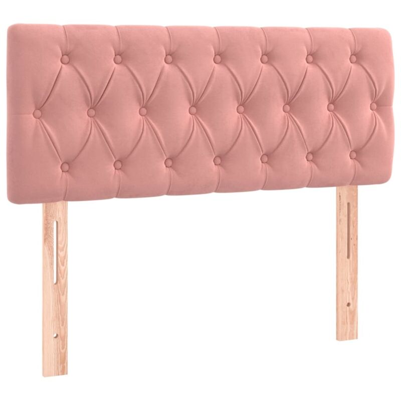 Kopfteil Rosa 90x7x78/88 Cm Samt Vidaxl