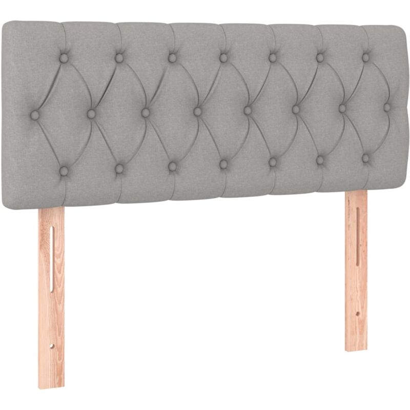 Kopfteil Hellgrau 90x7x78/88 Cm Stoff Vidaxl