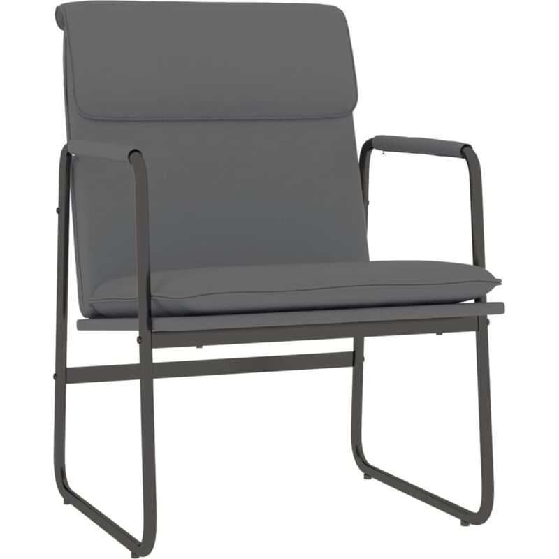 Loungesessel Grau 55x64x80 Cm Kunstleder Vidaxl