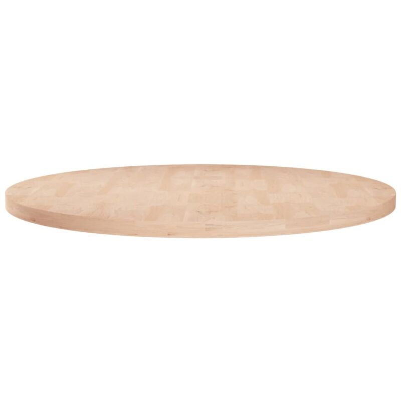 Runde Tischplatte Ø80x2, 5 Cm Unbehandeltes Massivholz Eiche - Vidaxl
