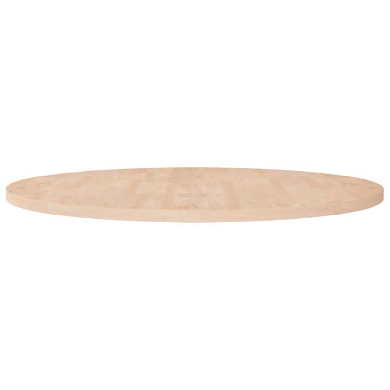 Runde Tischplatte Ø90x2, 5 Cm Unbehandeltes Massivholz Eiche Vidaxl