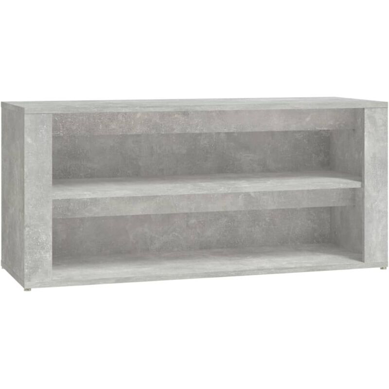 Vidaxl Schuhregal Betongrau 100x35x45 Cm Holzwerkstoff