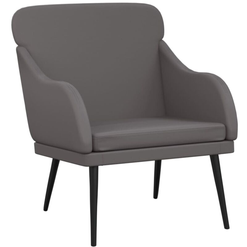 Sessel Grau 63x76x80 Cm Kunstleder Vidaxl