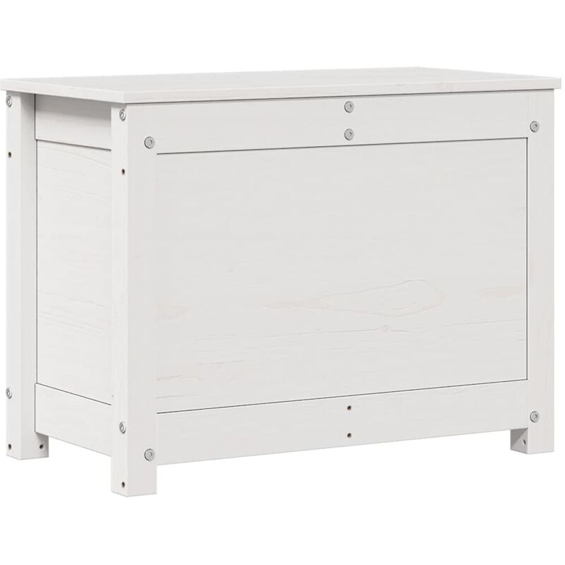 Truhe Weiß 60x32x45, 5 Cm Massivholz Kiefer - Vidaxl