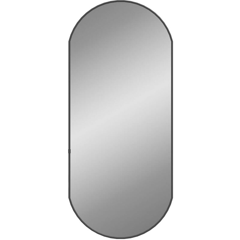 Wandspiegel Schwarz 80x35 Cm Oval Vidaxl
