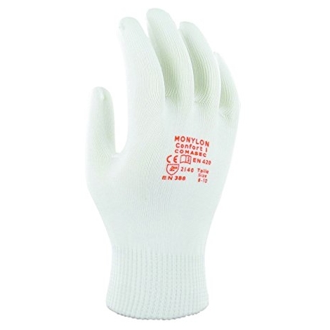 Taille 6 Sachet de 12 paires Ansell NYT 630 Gants pour usages multiples protection m/écanique Noir