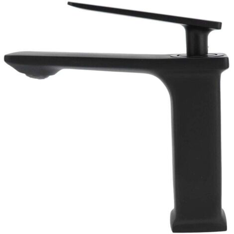 0 02 05 Mélangeur de lavabo, Robinet de Cuisine Noir résistant à la Corrosion pour Coiffeuse de Salle de Bain pour Salle de Bain et Toilettes(G3/8)