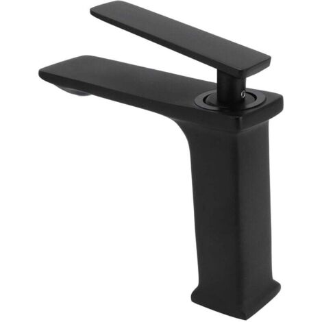 0 02 05 Mélangeur de lavabo, Robinet de Cuisine Noir résistant à la Corrosion pour Coiffeuse de Salle de Bain pour Salle de Bain et Toilettes(G9/6)