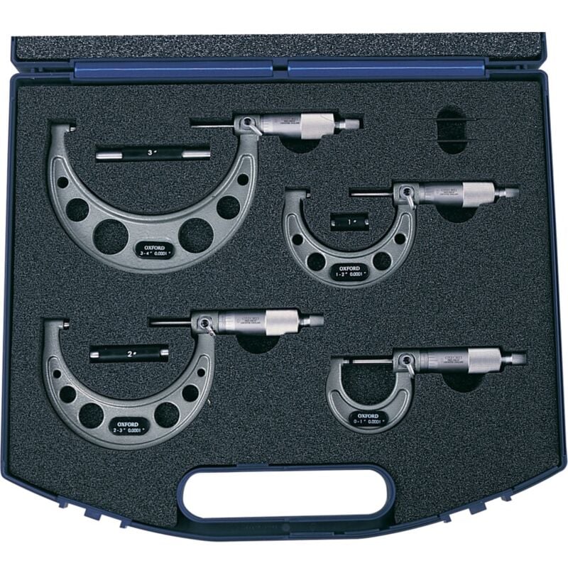 0-4' 4-Pce External Micrometer Set - Oxford