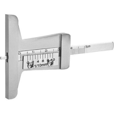 0-10mm Tire Tread Depth Gauge 0.1mm Accuracy Tread Depth Caliper Stainless Steel Tire Depth Gauge for Car Truck Motorcycle