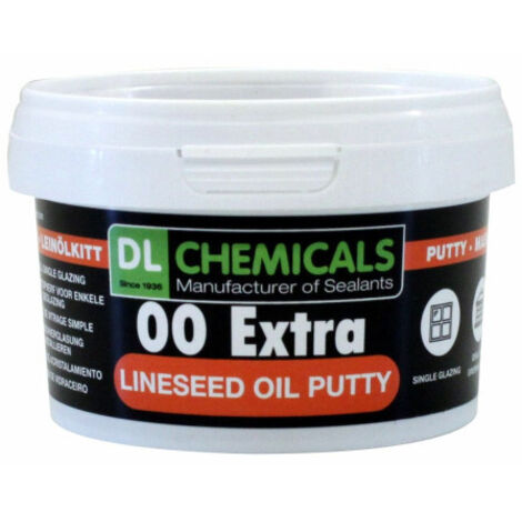 00 Extra - Mastic à base d'huile de lin pour le vitrage simple - DL Chemicals - 5 kg