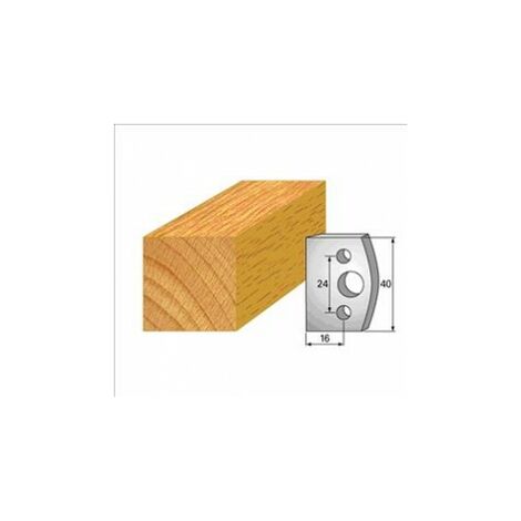000 : jeu de 2 fers 40 mm feuillure pour porte outils 40 et 50 mm