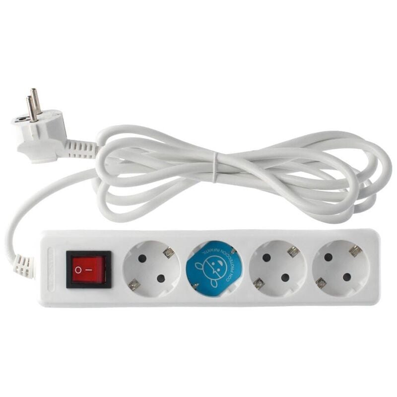 

Base múltiple serie Standard 4 tomas con interruptor 3 metros ( 0000019) - GSC