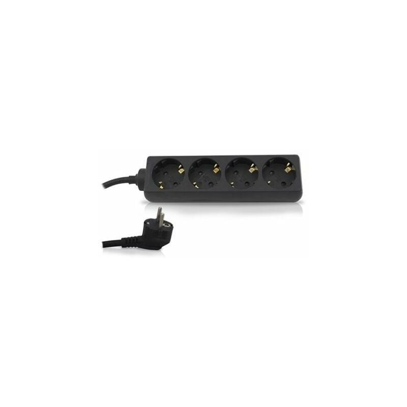 

Base múltiple 4 enchufes 1.5m de cable negra 0000026 - GSC