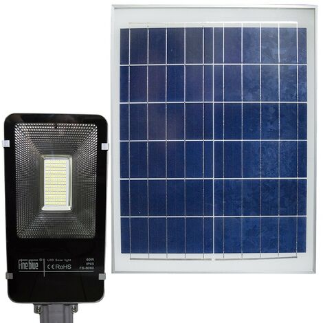 000114 Luz de carga solar con mando a distancia y soporte 60W