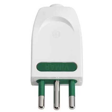 00203.B Enchufe 2P+T10A Orientable S11-Spb11 Blanco
