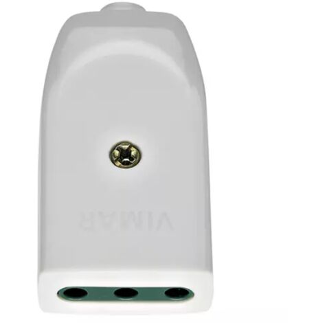 00221.B Prise Mobile Sicury 2P+T 10A P11 Axiale Blanc