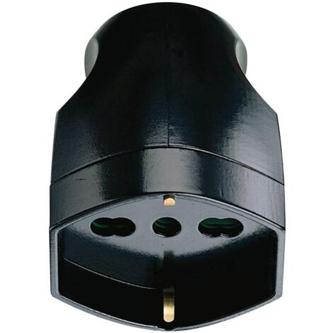 00225 Presa Mobile Sicury 2P+T 16 a 250 V Nero