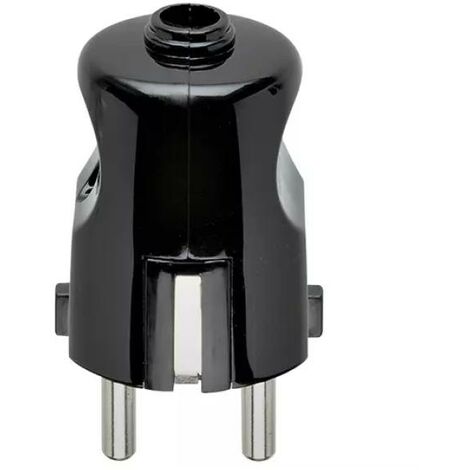 00230 Prise 2P+T 16A Tête Tordue Noire