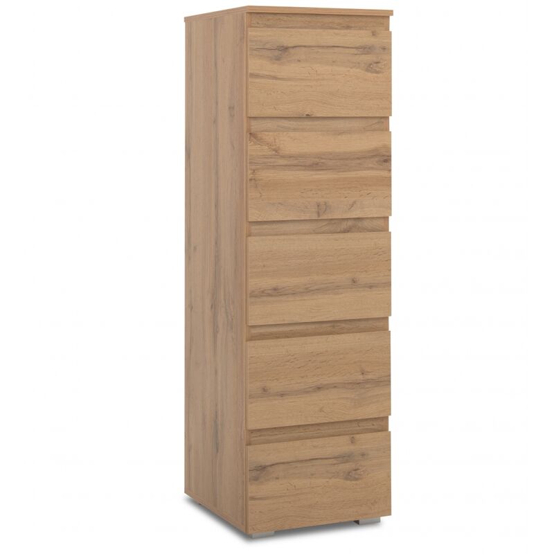 002618 IMAGE 6 Honig Eiche Nb. 5 grosse Schubladen Kommode Beistellkommode Sideboard Hochschrank ca.-'SW13829'
