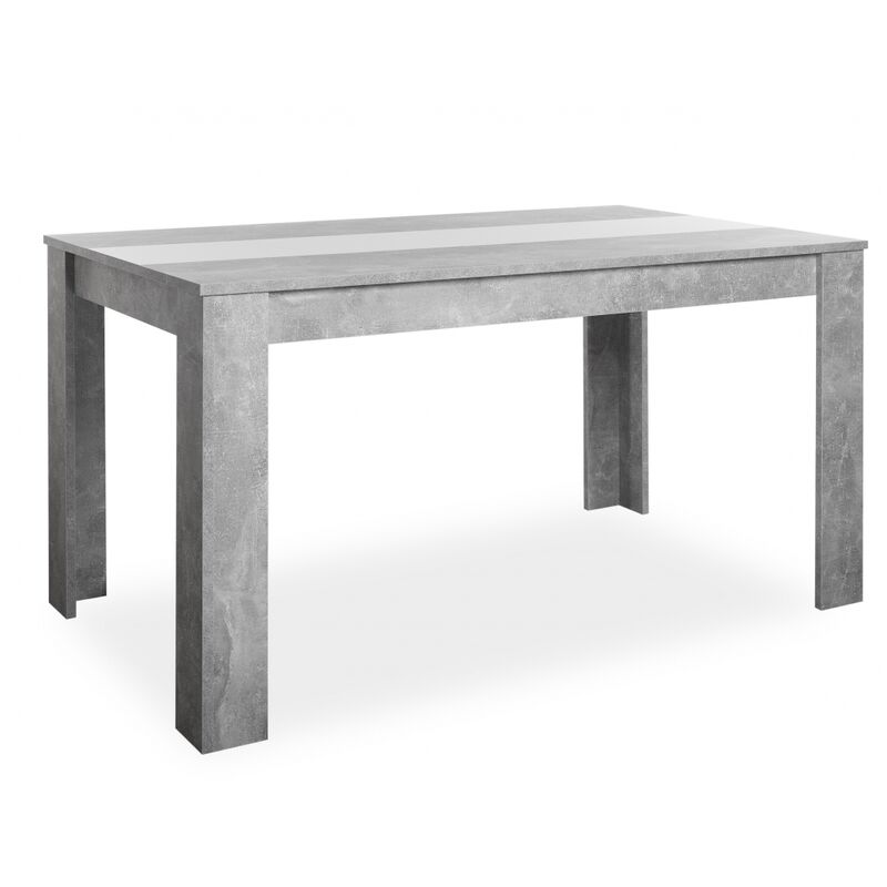 002740 NIKLAS Beton grau / weiß oder schwarz Esstisch Küchentisch Esszimmer Speisezimmer Tisch mit W-'SW13879'