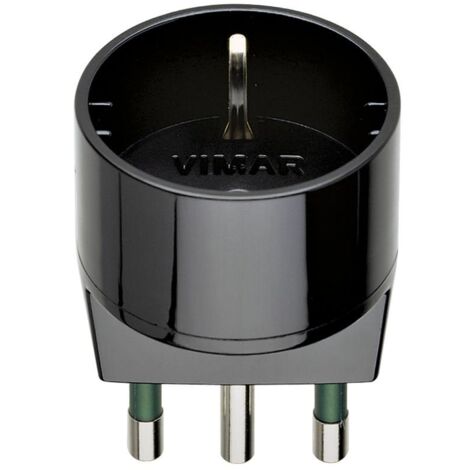00303 Adattatore Semplice Sicury S17 + P30 Nero