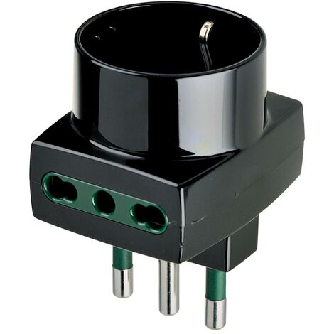 00323 Adattatore Mult. S17+2P17/11+P30 Nero
