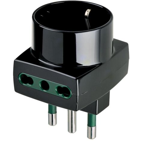 00323 Adattatore Mult. S17+2P17/11+P30 Nero