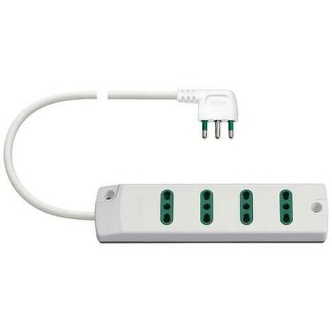00404.Cc.B Prise Multiple 4P17/11+ S17 90° Blanc