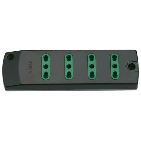 00404.Nc Prise Multiple 4P17/11 Noir