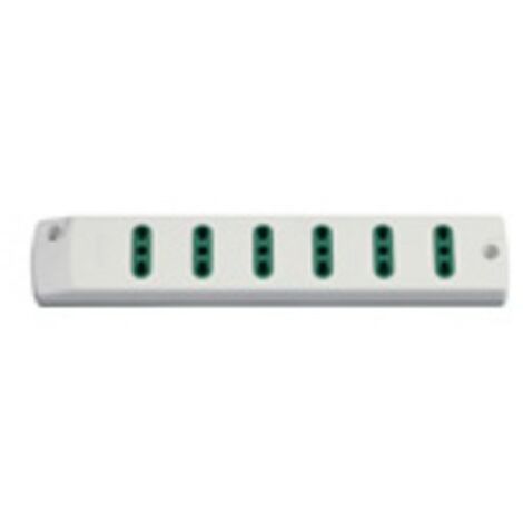 00406.B Prise Multiple 6P17/11 Blanc