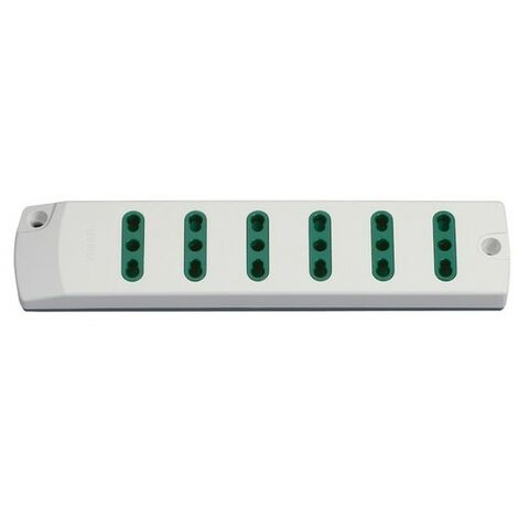 00406.Nc.B Prise Multiple 6P17/11 Blanc