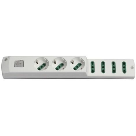 00425.Nc.B Enchufe múltiple 3P30+4P17/11+Interno Blanco