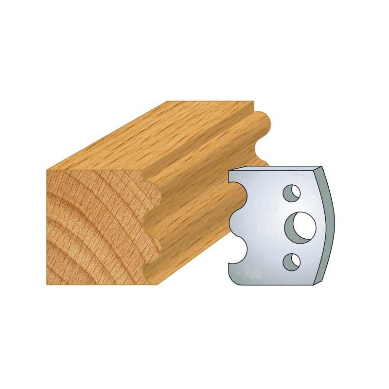 Luxoutils - 006: Jeu de 2 fers 40mm baguette pour porte outils 40 et 50mm