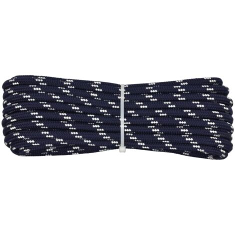 006009122 Treccia corit blu, 10 mm - 10 mt, Corda intrecciata multiuso resistente ai raggi U.V. e all'abrasione, per attività all'aperto, giardino, mare, guinzagli e fai da te, rottura 1050 kg