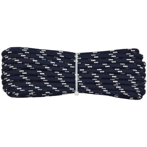 006014485 Treccia corit blu, 12 mm - 10 mt, Corda intrecciata multiuso resistente ai raggi U.V. e all'abrasione, per attività all'aperto, giardino, mare, guinzagli e fai da te, rottura 1540 kg