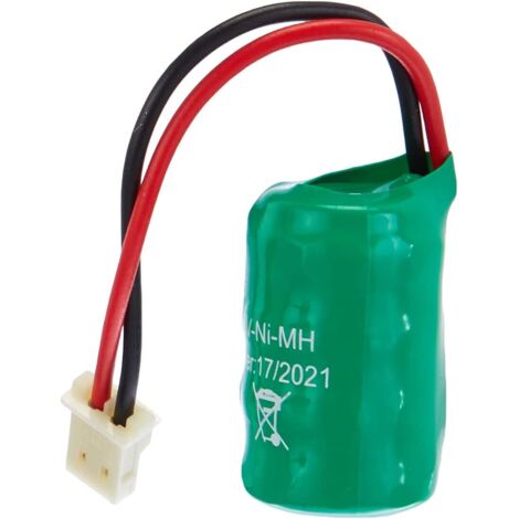 Batterie rechargeable Ni-MH 4,8 V 80 mAh 910 – Remplacement éclairage secours Vimar – Compacte pour luminaires portables