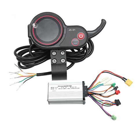 QS-S4 ÉCran LCD Compteur 36 V 48 V Tableau de Bord de Scooter éLectrique  Protocole UART pour Accessoires de Scooter éLectrique (SM 5PIN)