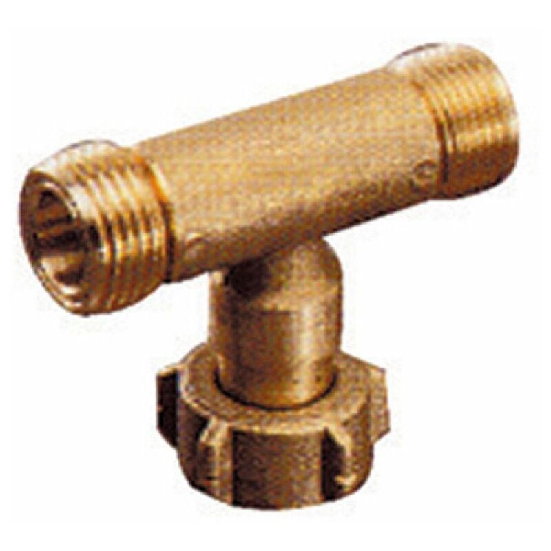 Dipra - Raccord en té pour 2 bouteilles gaz butane propane