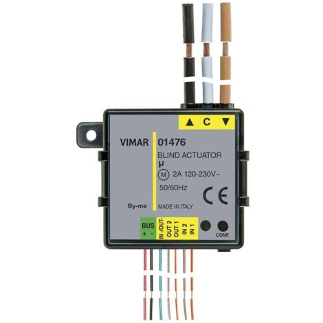 01476 Modulo Domotico 2In 3Out (1 Tapp+2 Led)