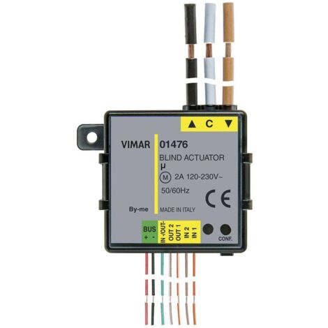 01476 Modulo Domotico 2In 3Out (1 Tapp+2 Led)