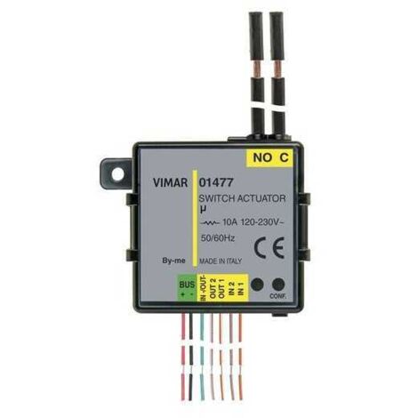 01477 Módulo Domótico 2En 3Fu (1 Relé + 2 Led)