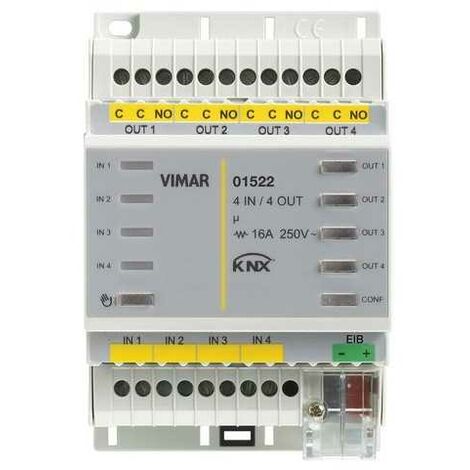 01522 Dispositif 4 Entrées 4 Sorties Knx
