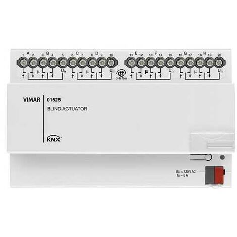 01525 Actionneur pour 8 Volets roulants Knx