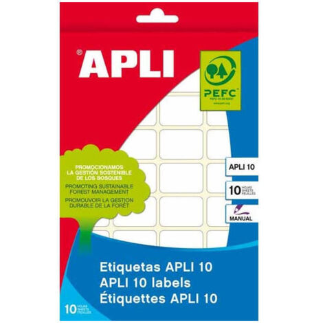 01639 etiqueta autoadhesiva Rectángulo Permanente Blanco 420 pieza(s)