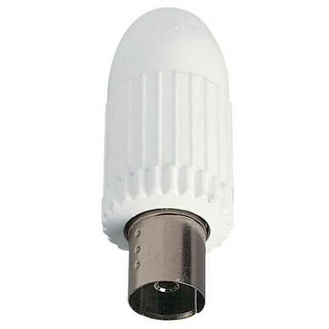 01645 Connecteur Coaxial TV-Rd-Sat Femelle Blanc
