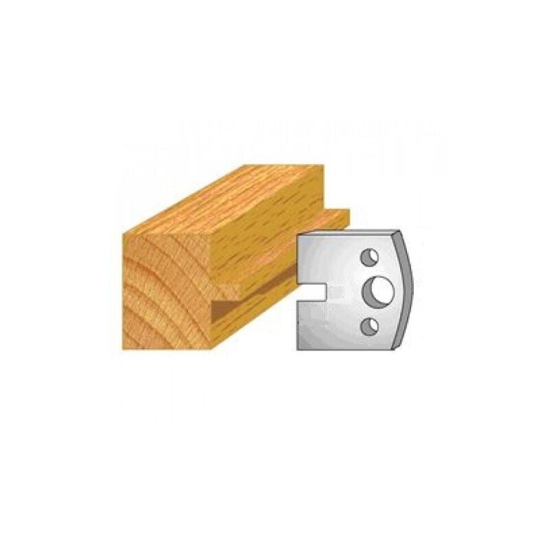 Luxoutils - 017: Jeu de 2 fers 40mm languette 6mm pour porte outils 40 et 50mm