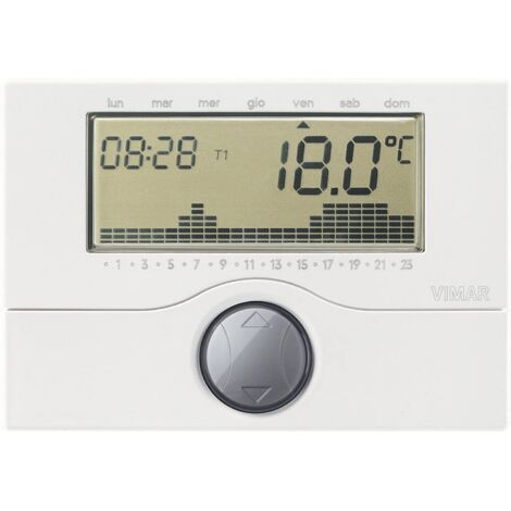 01910 Thermostat programmable sans fil blanc