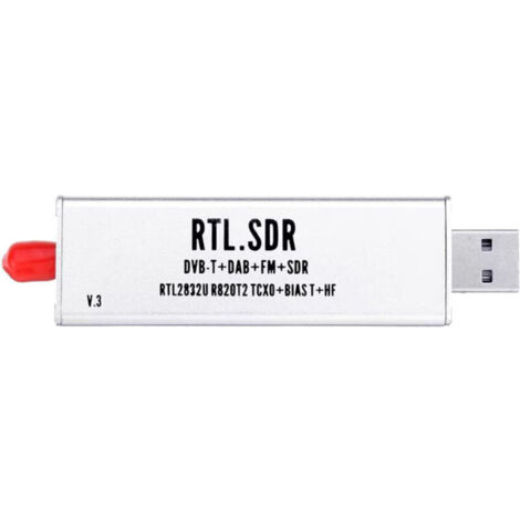 0.1MHz-1.7GHz TCXO RTL SDR RéCepteur R820T2 USB RTL-SDR Dongle avec 0.5Ppm SMA MJZSEE A300U Testeur