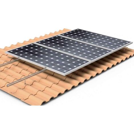 01V5 Soporte para placa solar coplanar atornillado, cubierta teja